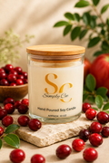 Soy wax scented candle CranApple- 10 oz