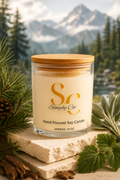 Soy wax scented candle Alpine Lights- 10 oz